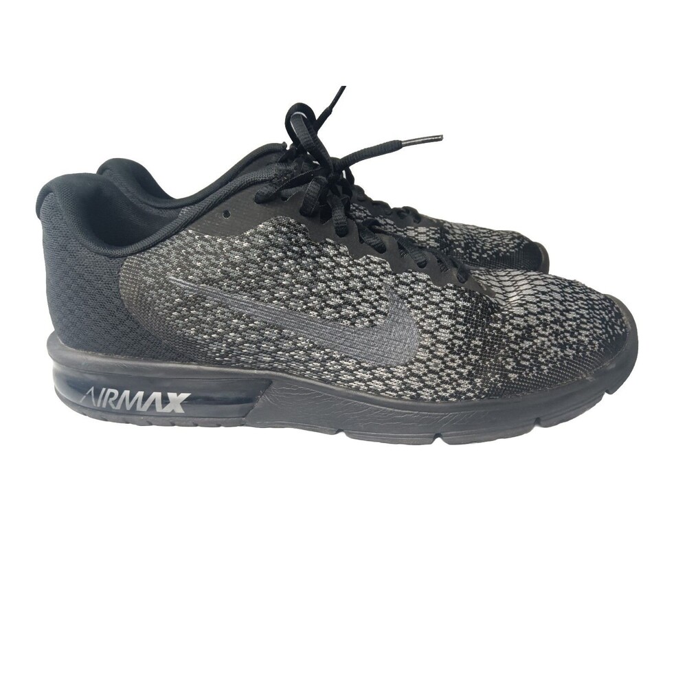 Nike Air Max Sequent 2 Shoes Men's Size 13 Black Retail $154